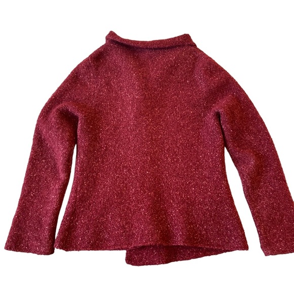 Eileen Fisher Button Front Cardigan Sweater Sz M Alpaca Wool Silk Nylon - Picture 11 of 15